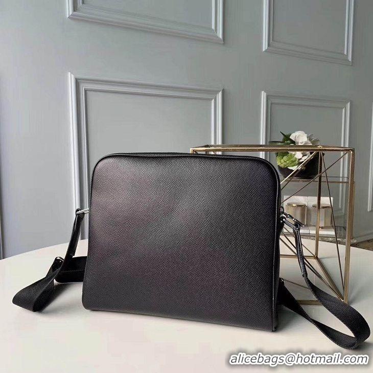 New Discount Louis Vuitton Taiga leather Alex Messenger PM M30261 Black