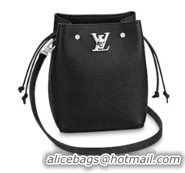 Free Shipping Discount Louis Vuitton NANO LOCKME BUCKET M68709 black