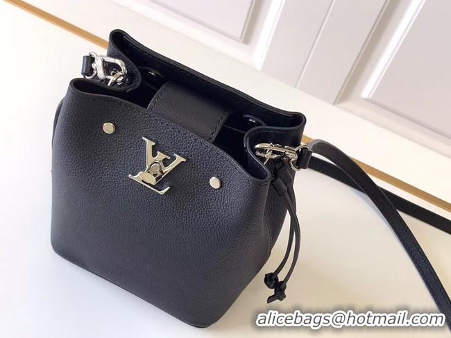 Free Shipping Discount Louis Vuitton NANO LOCKME BUCKET M68709 black