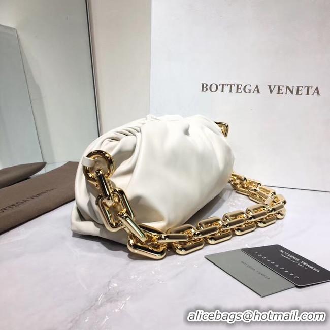 Latest Style Bottega Veneta Nappa lambskin soft Shoulder Bag 620230 White