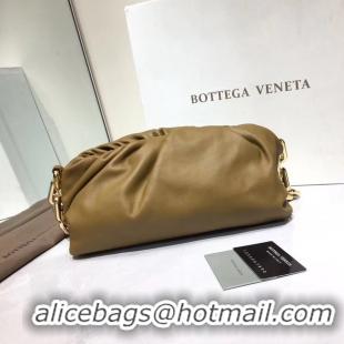 Luxury Imitation Bottega Veneta Nappa lambskin soft Shoulder Bag 620230 Khaki