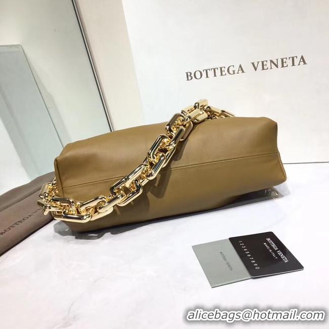 Luxury Imitation Bottega Veneta Nappa lambskin soft Shoulder Bag 620230 Khaki