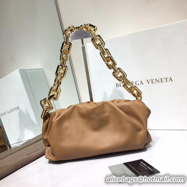 ​Unique Bottega Veneta Nappa Lambskin Soft Shoulder Bag 620230 Brown