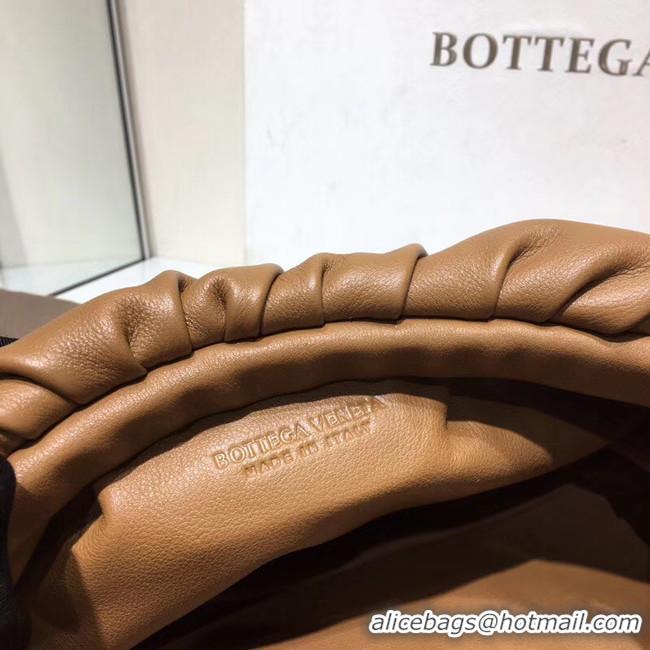 ​Unique Bottega Veneta Nappa Lambskin Soft Shoulder Bag 620230 Brown