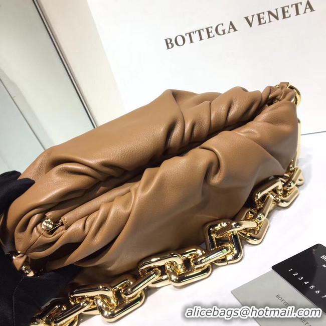 ​Unique Bottega Veneta Nappa Lambskin Soft Shoulder Bag 620230 Brown