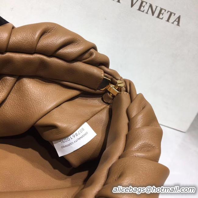 ​Unique Bottega Veneta Nappa Lambskin Soft Shoulder Bag 620230 Brown