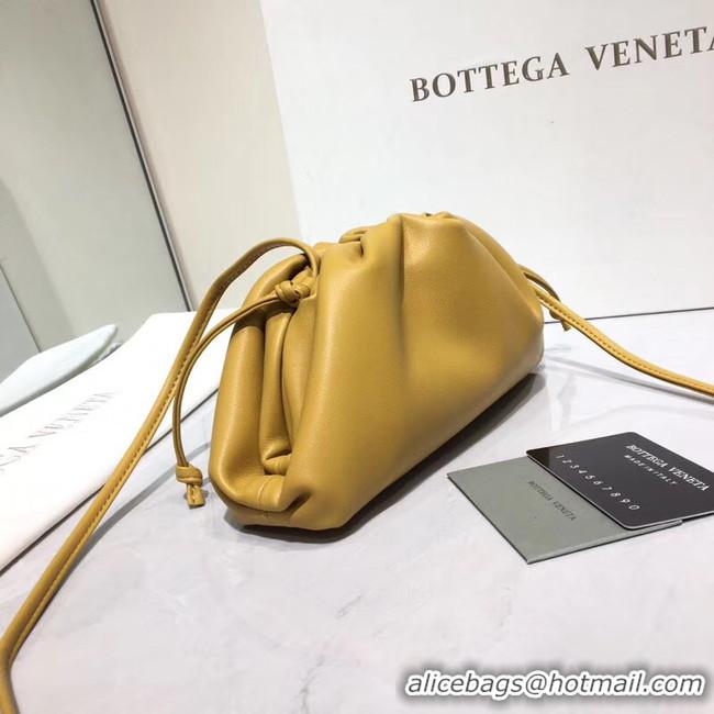 Cheap Classic Bottega Veneta Nappa lambskin soft Shoulder Bag 98057 yellow