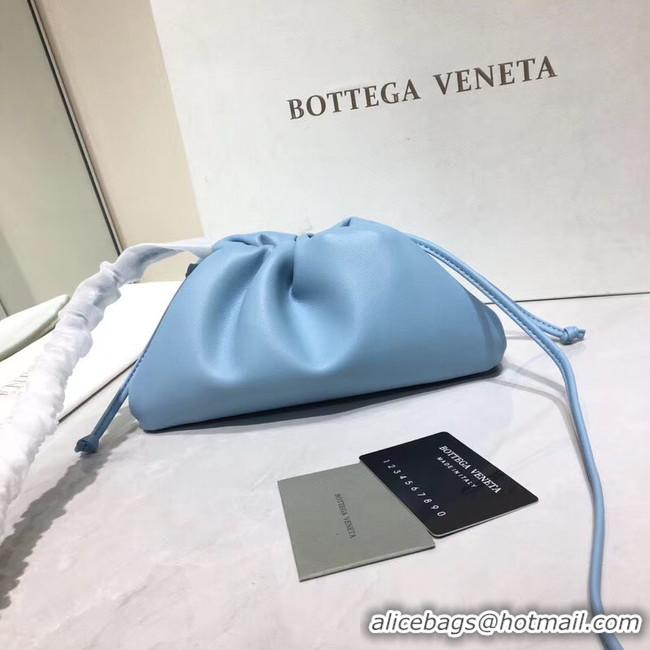 Best Price Bottega Veneta Nappa lambskin soft Shoulder Bag 98057 light blue