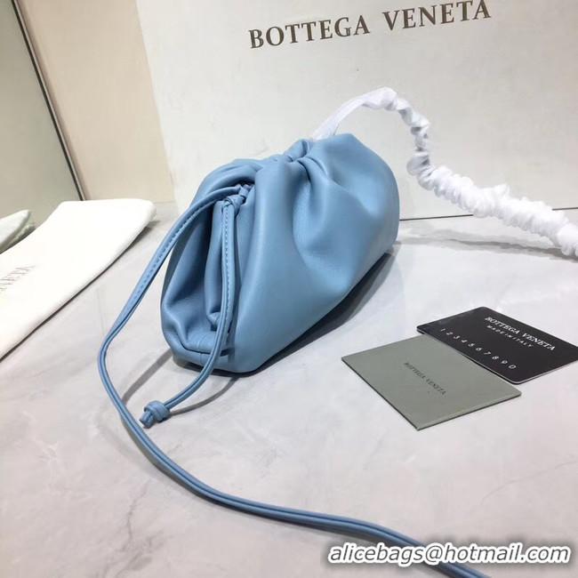 Best Price Bottega Veneta Nappa lambskin soft Shoulder Bag 98057 light blue