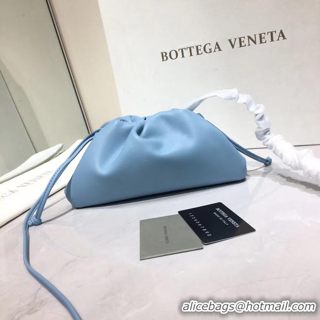 Best Price Bottega Veneta Nappa lambskin soft Shoulder Bag 98057 light blue