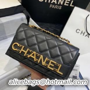 Discount Chanel Small Flap Bag Original Sheepskin Leather AS1490 Black