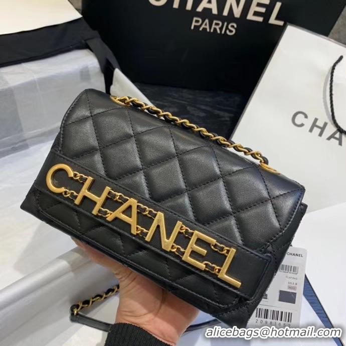 Discount Chanel Small Flap Bag Original Sheepskin Leather AS1490 Black