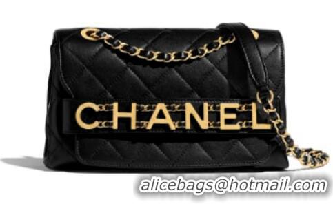 Discount Chanel Small Flap Bag Original Sheepskin Leather AS1490 Black