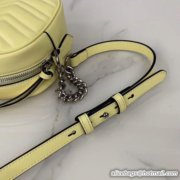 Inexpensive Gucci GG Marmont Matelasse Shoulder Bag 447632 Yellow