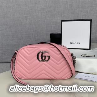 Promotional Gucci GG Marmont Matelasse Shoulder Bag 447632 light pink