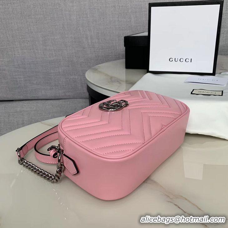 Promotional Gucci GG Marmont Matelasse Shoulder Bag 447632 light pink