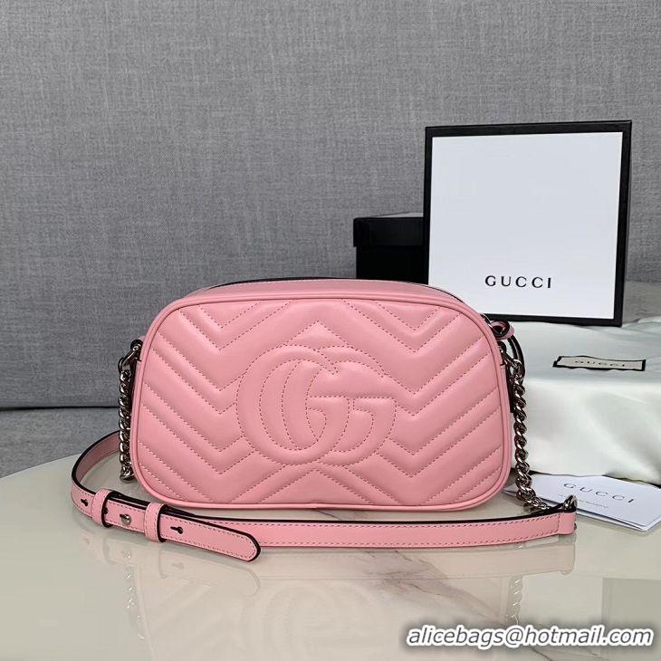 Promotional Gucci GG Marmont Matelasse Shoulder Bag 447632 light pink