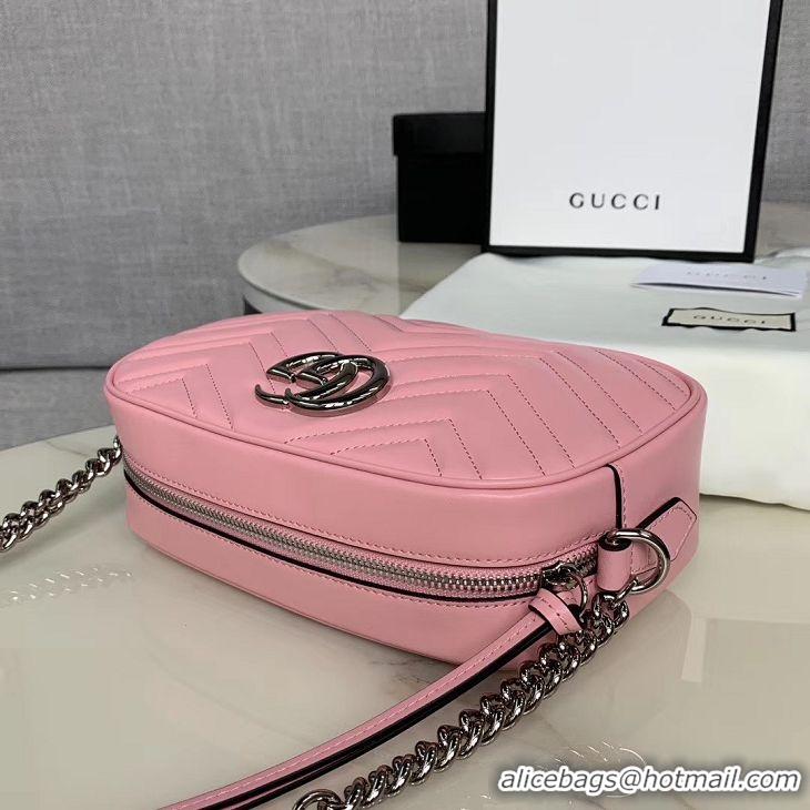 Promotional Gucci GG Marmont Matelasse Shoulder Bag 447632 light pink