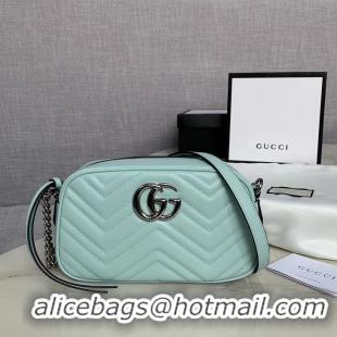 Discount Gucci GG Marmont Matelasse Shoulder Bag 447632 Light green