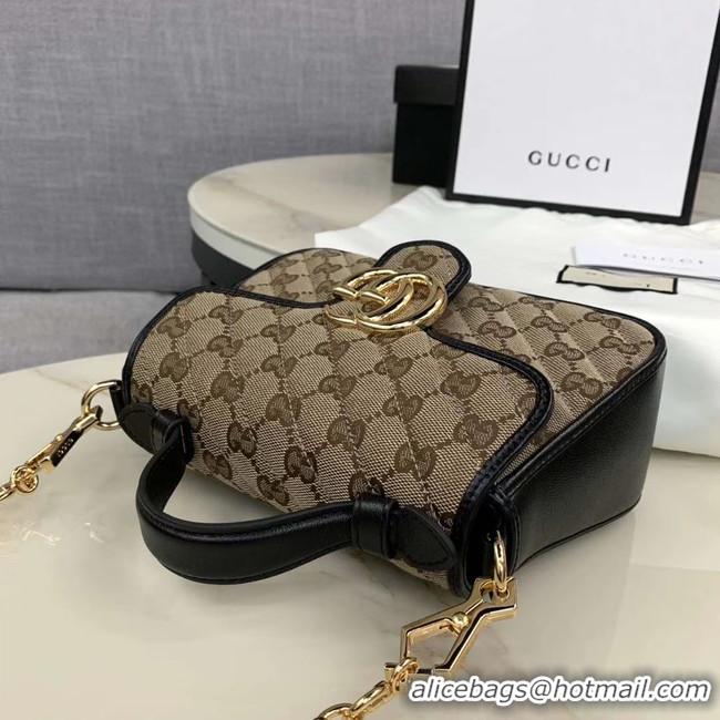 Shop Discount Gucci GG Supreme canvas Mini Top Handle Bag 583571 Black