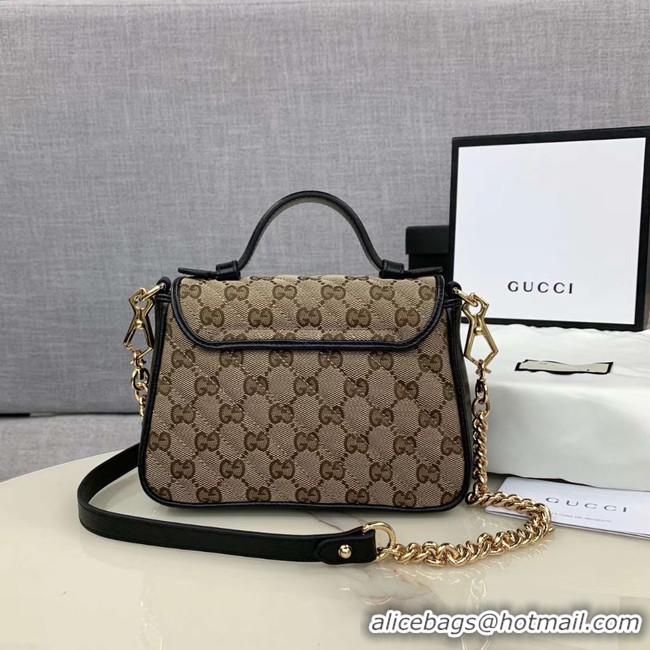 Shop Discount Gucci GG Supreme canvas Mini Top Handle Bag 583571 Black