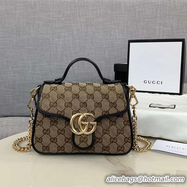 Shop Discount Gucci GG Supreme canvas Mini Top Handle Bag 583571 Black