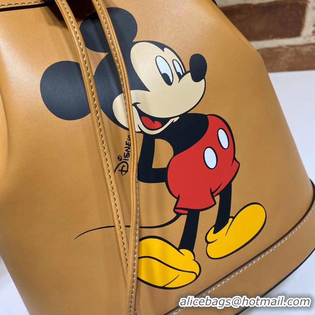 Popular Style Gucci Disney x Mickey Mouse Small Bucket Bag 602692 Brown