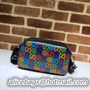 Cheapest Gucci GG Psychedelic Canvas Messenger Bag 574886 black