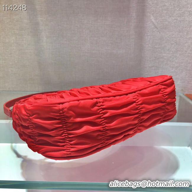 Buy Inexpensive Prada Nylon and Saffiano leather mini bag 1NE204 red