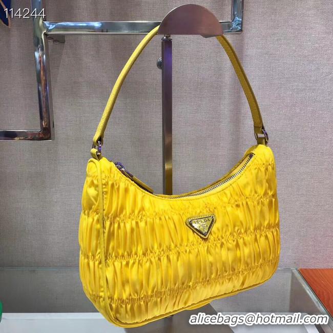 Reasonable Price Prada Nylon and Saffiano leather mini bag 1NE204 yellow