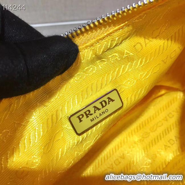 Reasonable Price Prada Nylon and Saffiano leather mini bag 1NE204 yellow