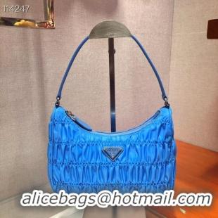 Affordable Price Prada Nylon and Saffiano leather mini bag 1NE204 blue