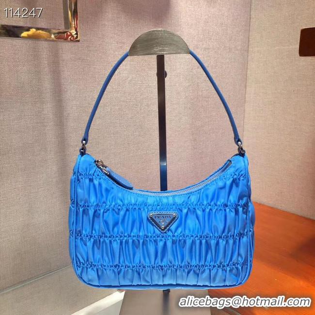 Affordable Price Prada Nylon and Saffiano leather mini bag 1NE204 blue