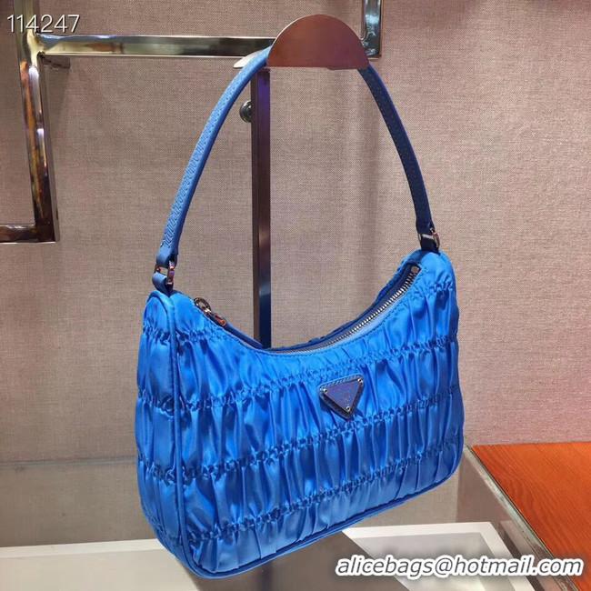 Affordable Price Prada Nylon and Saffiano leather mini bag 1NE204 blue