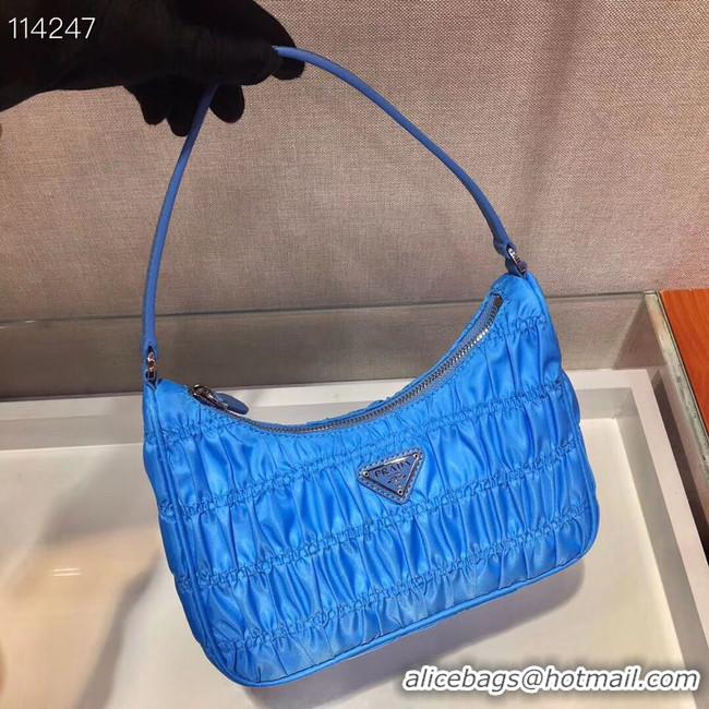 Affordable Price Prada Nylon and Saffiano leather mini bag 1NE204 blue