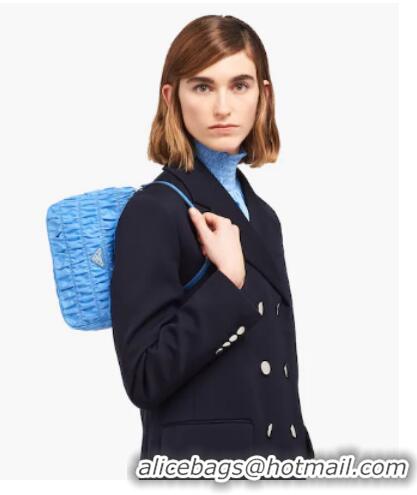 Affordable Price Prada Nylon and Saffiano leather mini bag 1NE204 blue