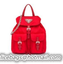 Famous Brand Prada Nylon mini backpack 1BH029 red