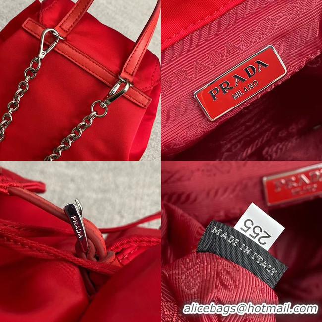 Famous Brand Prada Nylon mini backpack 1BH029 red