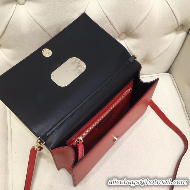 Unique Grade VALENTINO VLOCK Origianl leather shoulder bag 0909 red