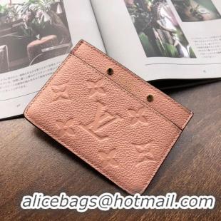 Cheapest Louis vuitton original CARD HOLDER M69171 pink