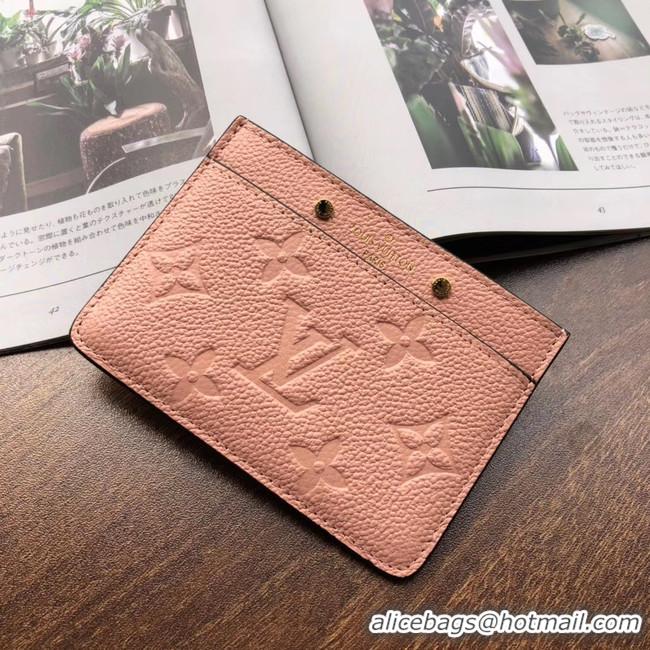 Cheapest Louis vuitton original CARD HOLDER M69171 pink