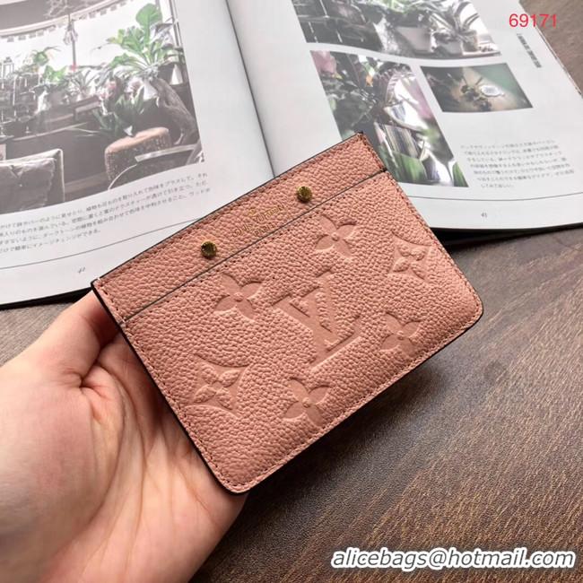 Cheapest Louis vuitton original CARD HOLDER M69171 pink