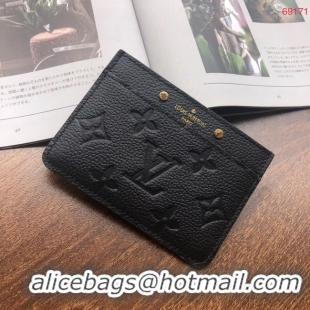 Crafted Louis vuitton original CARD HOLDER M69171 black