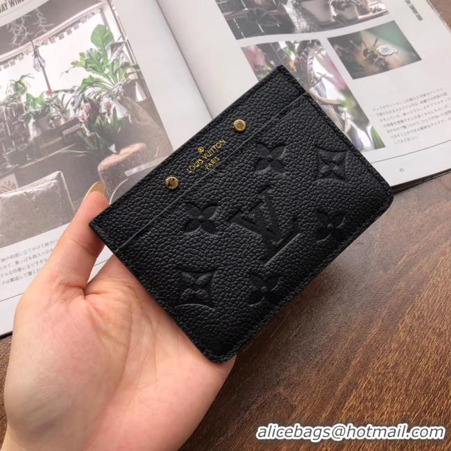 Crafted Louis vuitton original CARD HOLDER M69171 black