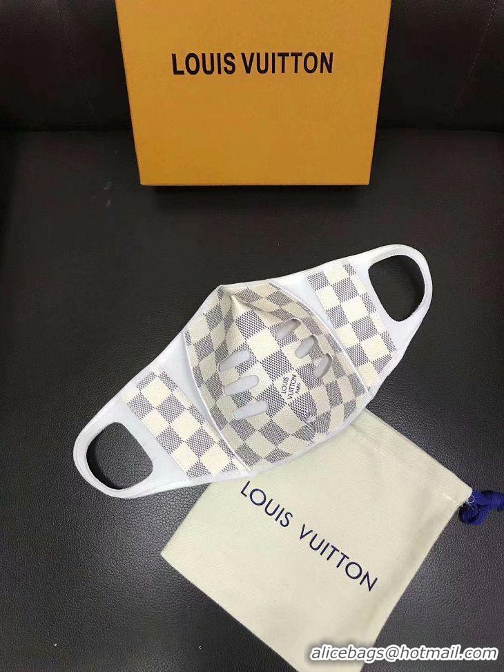 Classic Faux Louis Vuitton Damier Azur Canvas Masks M0661 White