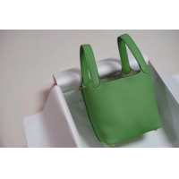 Latest Style Hermes Picotin Lock PM Bags Togo Leather H5599 green