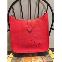 New Design Hermes Evelyne Calfskin Leather Mini 18cm H442104 Red