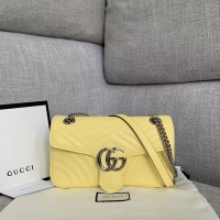 Well Crafted Gucci GG Marmont Small Shoulder Bag 443497 Yellow