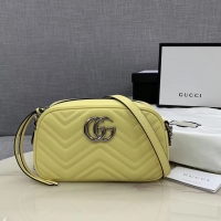 Inexpensive Gucci GG Marmont Matelasse Shoulder Bag 447632 Yellow