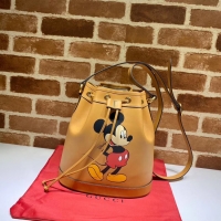 Popular Style Gucci Disney x Mickey Mouse Small Bucket Bag 602692 Brown